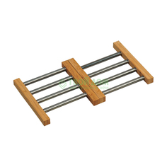 Подставка Kesper под горячее бамбук/металл (5274-2)