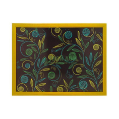 Поднос Топ арт студио Поднос с подушкой шоколад 41х31 см (HSN0807-TA)