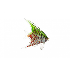 Статуэтка Гарда-декор рыба зелено-красная 19х5х21