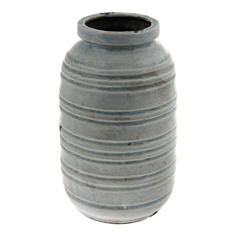 Ваза декоративная Kaemingk stoneware with line 17х27.5см