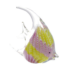 Фигурка желто-сиреневая скалярия 22х20см Top art studio Zb2175-ta Топ арт студио