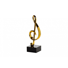 Статуэтка Гарда-декор скрипичный ключ золотой 17х10х33