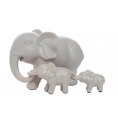 Статуэтка Гарда-декор набор слонов бежевый