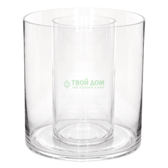SHISHI Двойная стеклянная ваза 25 см
