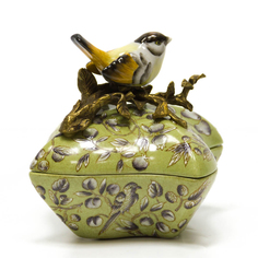 Шкатулка с птичкой 14см Wah luen handicraft