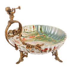 Блюдо с ручкой и ангелом 30.5см Handicraft