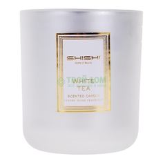 Shi shi Свеча ароматиз белая чай сред (36072)