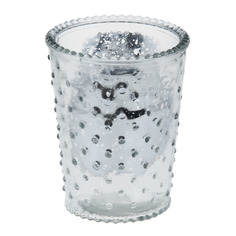 Подсвечник Hakbijl glass silver д10.5см 12.5см