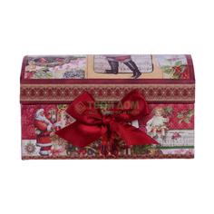 Подарочная коробка Mister Christmas Коробка подар сундук h=15 см (BR-B-SUNDUK-B-3)