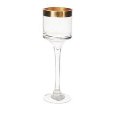 Подсвечник д9см 30см прозрачный Edelman