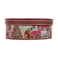 Подарочная коробка Mister Christmas Коробка подар овальная 15x11x6см (BR-B-OVAL-B-4)