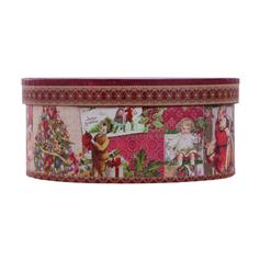 Подарочная коробка Mister Christmas Коробка подар овальная 18x13x8см (BR-B-OVAL-B-3)