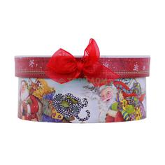 Подарочная коробка Mister Christmas Коробка подар круглая d=13.3см (BR-B-ROUND-C-4)