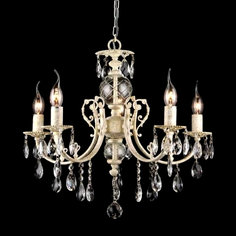 Люстра подвесная e14x5 00146-5 Elvan LU00146-5-WT+FGD