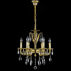 Люстра Catic 146/6 -черн.золото/хрусталь