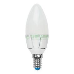 Лампочка Uniel LED-C37-6W/WW/E14/FR ALP01WH