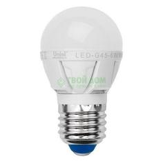 Лампочка Uniel LED-G45-6W/NW/E27/FR ALM