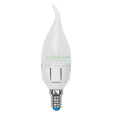 Лампочка Uniel LED-CW37-6W/NW/E14/FR/DIM