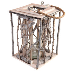 Фонарь д17см 26см белый антик Edelman