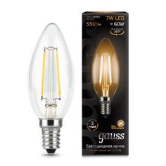 Gauss LED Filament Candle E14 7W 2700К 1/10/50