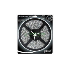 Лента LED 5050/60-SMD 14.4W 12V DC холодный белый IP66 (блистер 5м) 1/50 Gauss