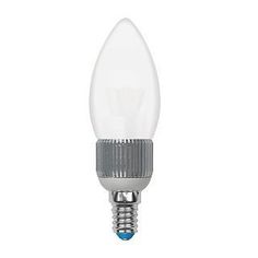 Лампочка Uniel LED-C37P-5W/NW/E14/FR/DIM ALC