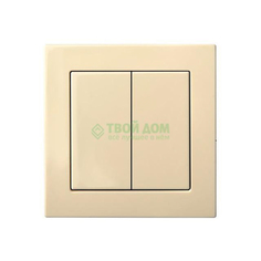 Liregus Выключатель 2-клав б\р epsilon ij5e/s (28-053)