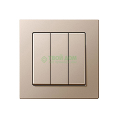 Liregus Выключатель 3-кл. Ij3.e/ch без рамки (28-302)