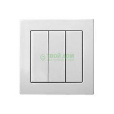 Liregus Выключатель 3-клав. Без\р epsilon ij3e/b (28-004)