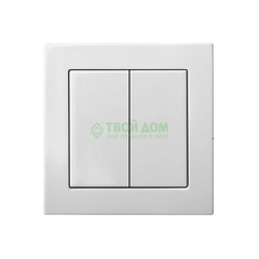 Liregus Выключатель 2-клав без\р epsilon ij5e/b (28-003)