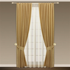 Комплект штор Sanpa Home Collection "Гвенет" 200х280 см 4 предмета бежевый