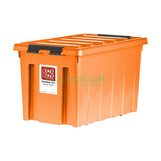 Ящик для хранения Rox box Ящик с крышкой на роликах 50 л оранжев