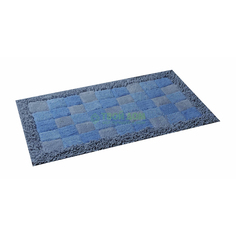 Коврик Fora для ванной "Шахматы" одинарный, голубой 60*100cm (1845-1 100BL)