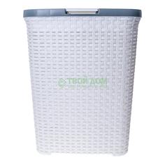 Корзина Violet Ротанг с крышкой 40 л белый (1840/6)