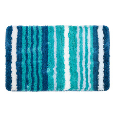 Коврик для ванны 60x90 микрофибра голубой Bath plus