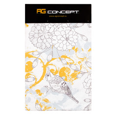 Коврик для ванной Ag concept birds 60х90 горчичный
