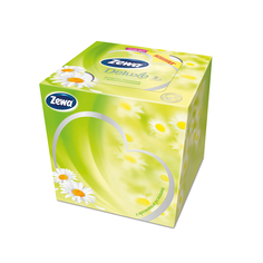 Салфетки Бумажные Косметические Zewa Deluxe Ромашка, 3 слоя, 60 шт.
