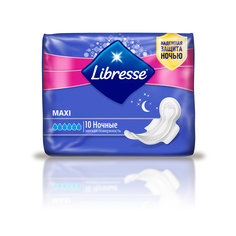 Гигиенические прокладки Libresse Maxi Goodnight, 10 шт.