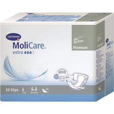 Подгузники для взрослых MoliCare Premium soft extra Воздухопроницаемые L 30 шт