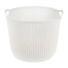 Контейнер круглый Curver l knit 30 л белый