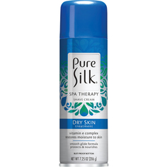 Крем-пена для бритья Pure Silk Dry Skin Treatment Shave Cream 206 г