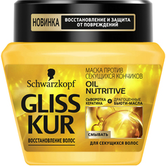 Маска Gliss Kur Oil Nutritive Для сухих, поврежденных волос с секущимися кончиками 300 мл