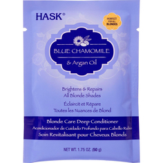 Маска HASK Для светлых волос с экстрактом голубой ромашки и аргановым маслом 50 г