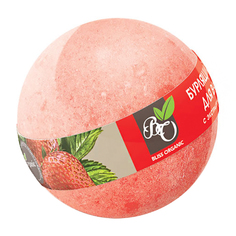 Соль для ванн Bliss Organic Бурлящий шар Клубника 130 г
