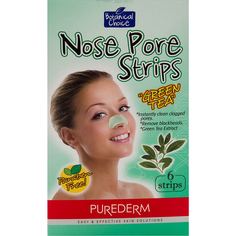 Очищающие полоски Purederm Для носа Зеленый чай 6 шт
