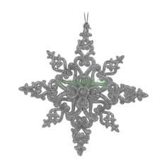 Игрушка Festive Снежинка серебро 13см (P001608)