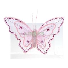 Фигурка KaemingK Бабочка на клипсе 16см розовый (703944)
