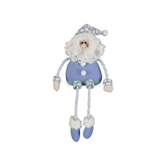 Набор фигурок Mister Christmas Дед Мороз снеговик 28см голубой (HM-004B)