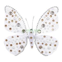 Фигурка KaemingK Бабочка на клипсе 13х11см золотистый (704025)