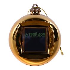 Шар Mister Christmas Цифровая фоторамка золотистый 65мм